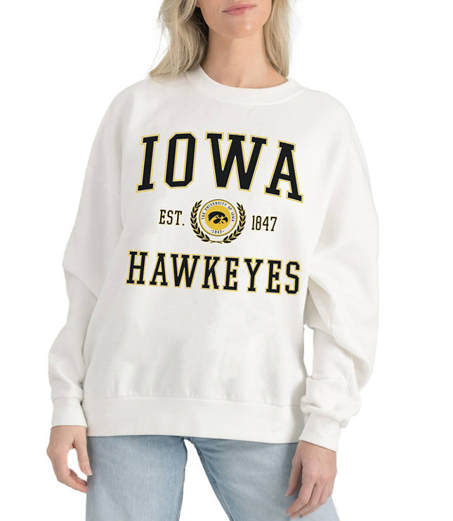 Gameday Couture Iowa Hawkeyes Timeless Triumph Fleece Crew Neck Pullover