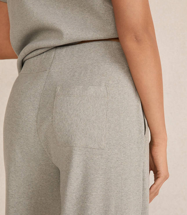Haven Well Within Organic Cotton Rib Knit Wide Leg Pants