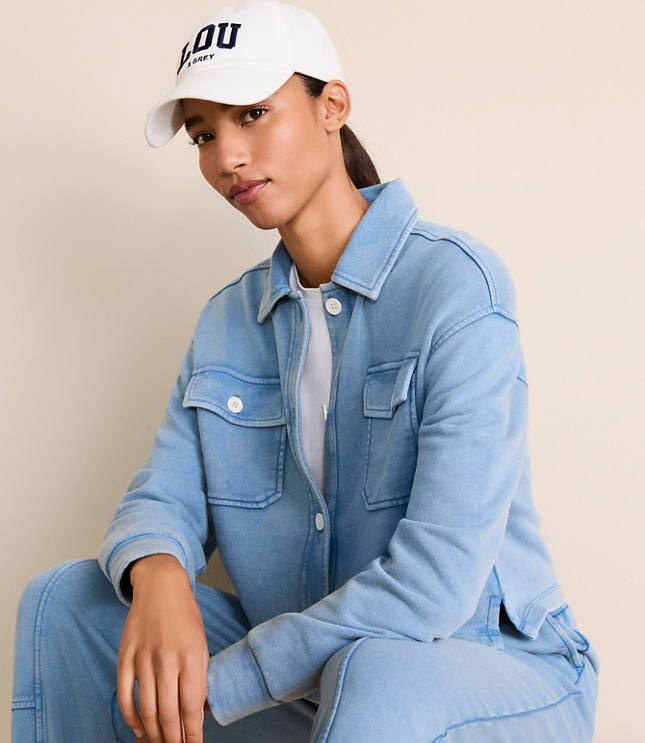 Lou & Grey Button Pocket Top