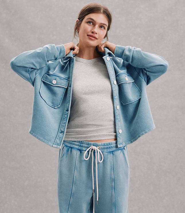 Lou & Grey Button Pocket Top