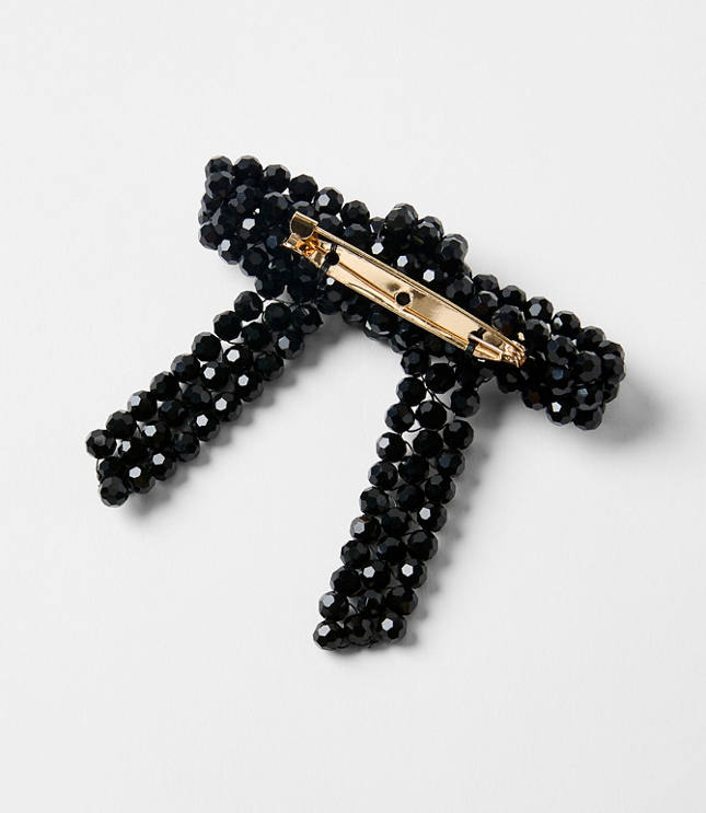 Beaded Bow Brooch