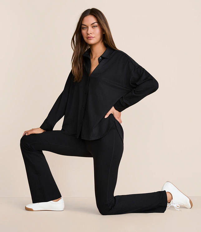 Lou & Grey Brushedsoft Foldover Flare Pants