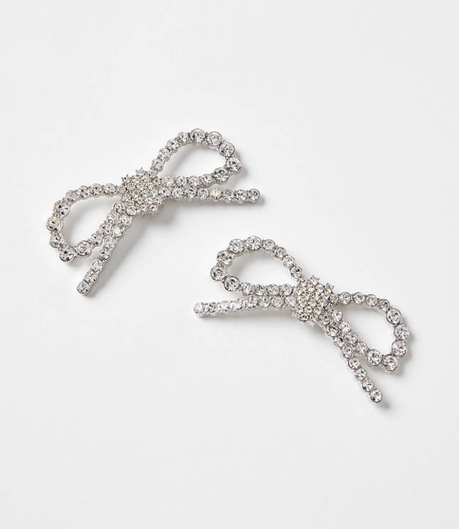 Crystal Bow Shoe Charm Set