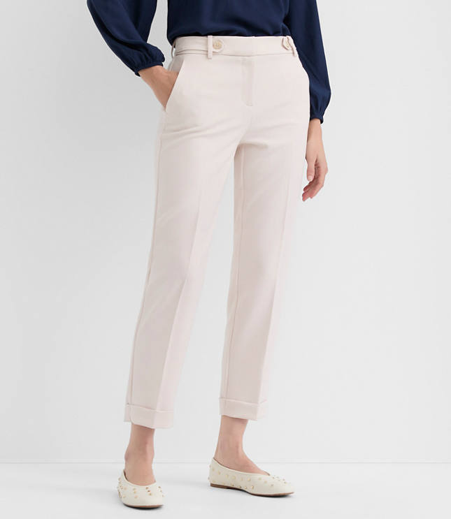 Cuffed Riviera Slim Pants in Melange