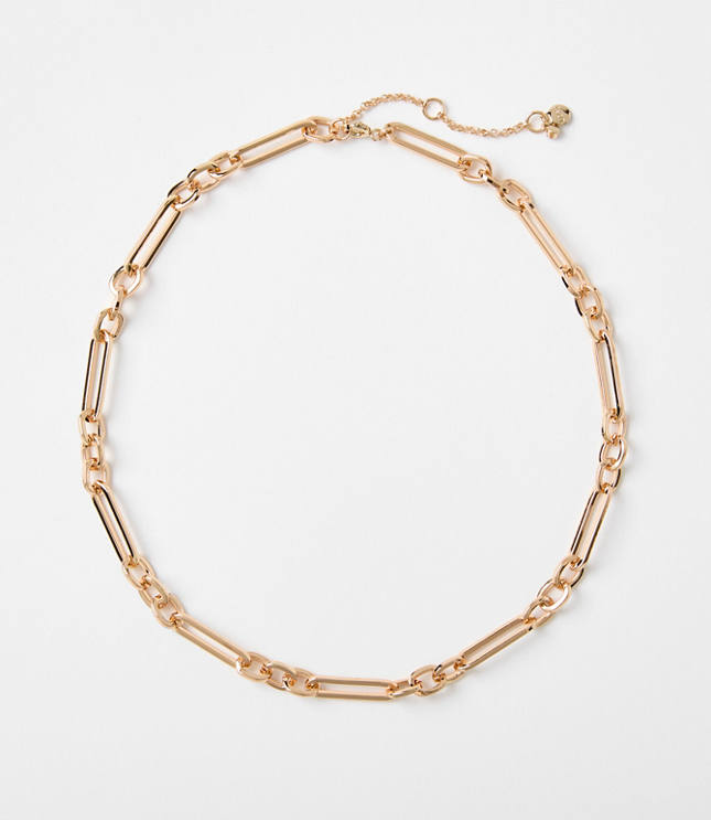 Textured Chain Link Necklace
