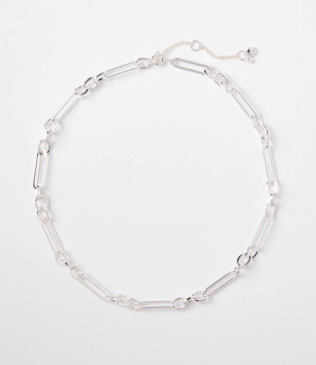 Textured Chain Link Necklace
