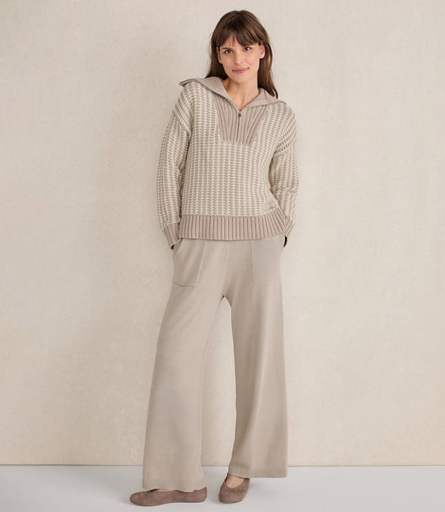 Haven Well Within Organic Cotton Knit Wide Leg Pants - image 2