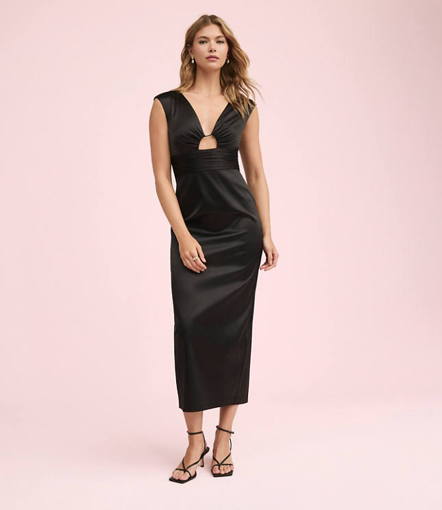 Lately Satin Cutout Gown