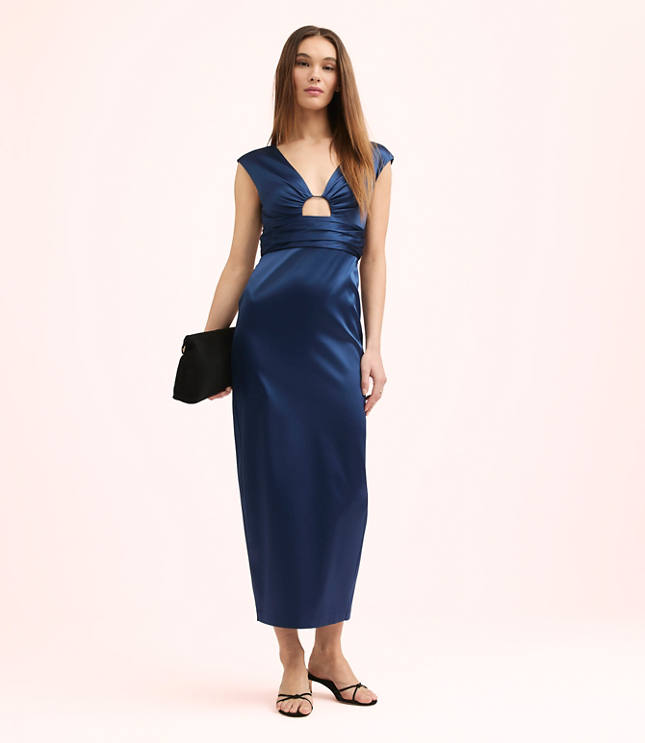 Lately Satin Cutout Gown