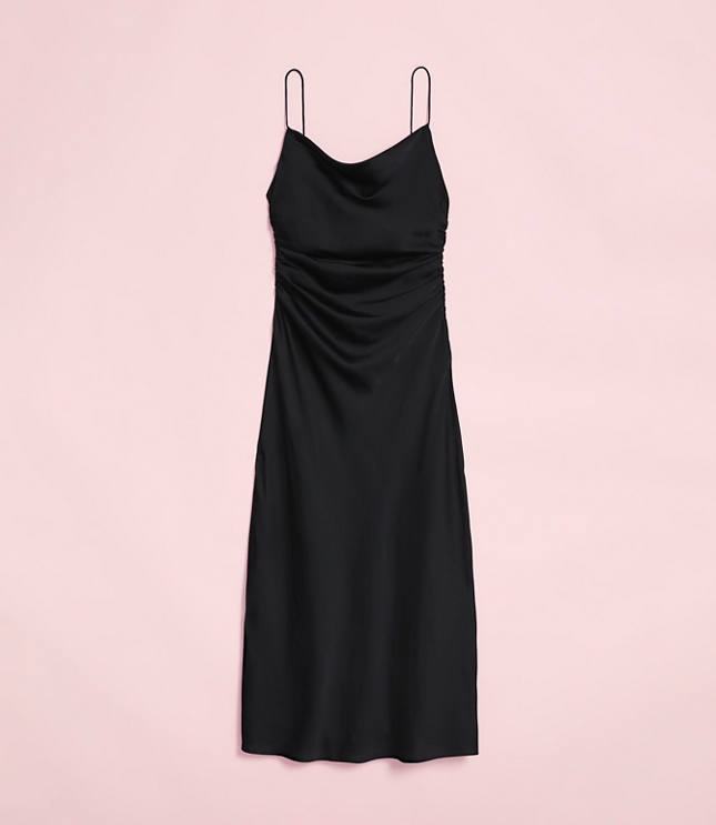 Lately Satin Cowl Neck Gown