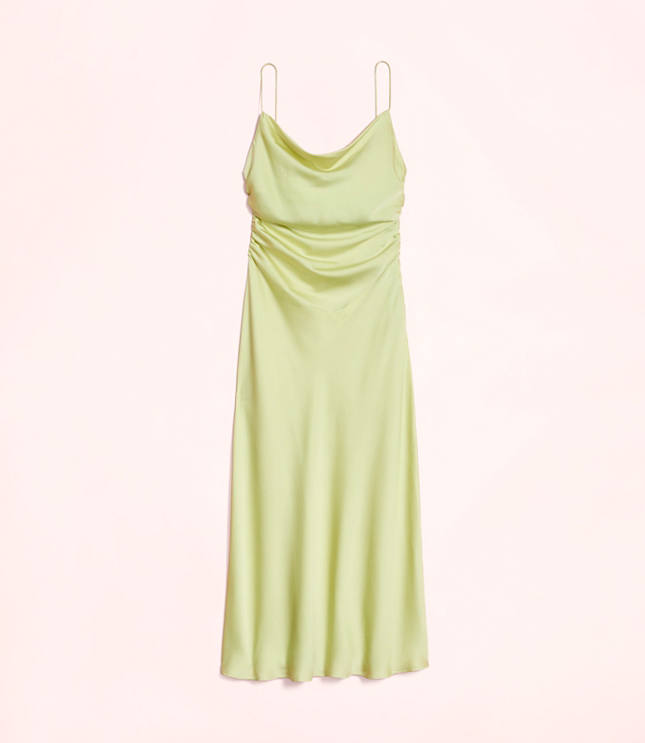 Lately Satin Cowl Neck Gown