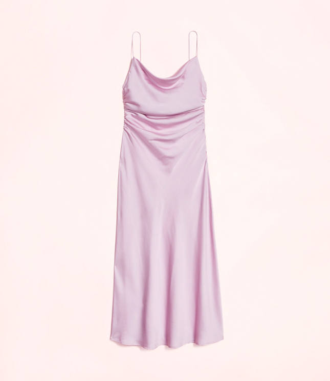 Lately Satin Cowl Neck Gown