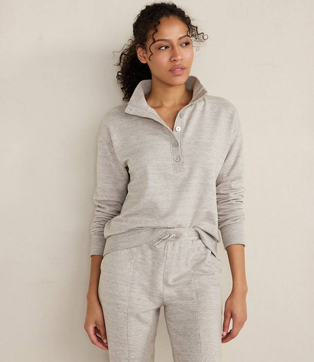 Haven Well Within Fleece Johnny Collar Henley