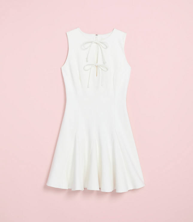 Lately Bow Flare Mini Dress