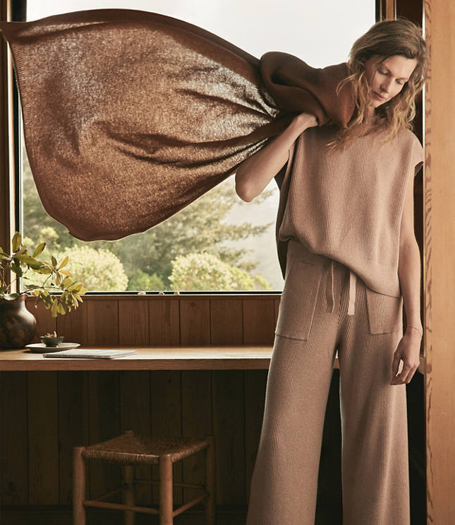 Haven Well Within Organic Cotton Cashmere Wide Leg Pants
