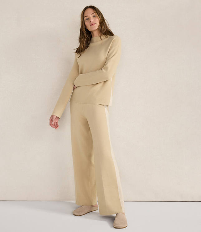 Haven Well Within Tuxedo Stripe Funnel Neck Pullover