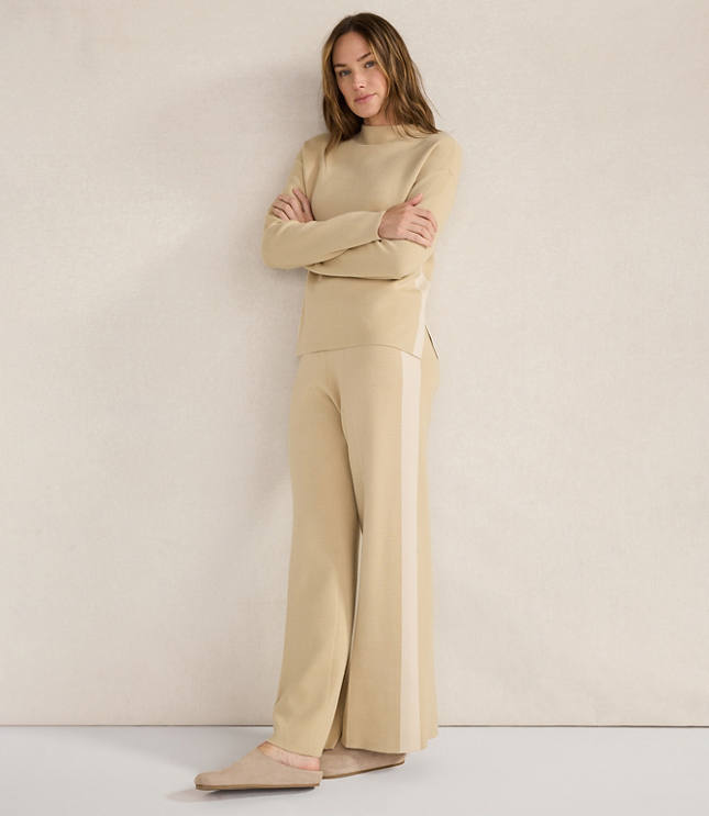 Haven Well Within Tuxedo Stripe Funnel Neck Pullover