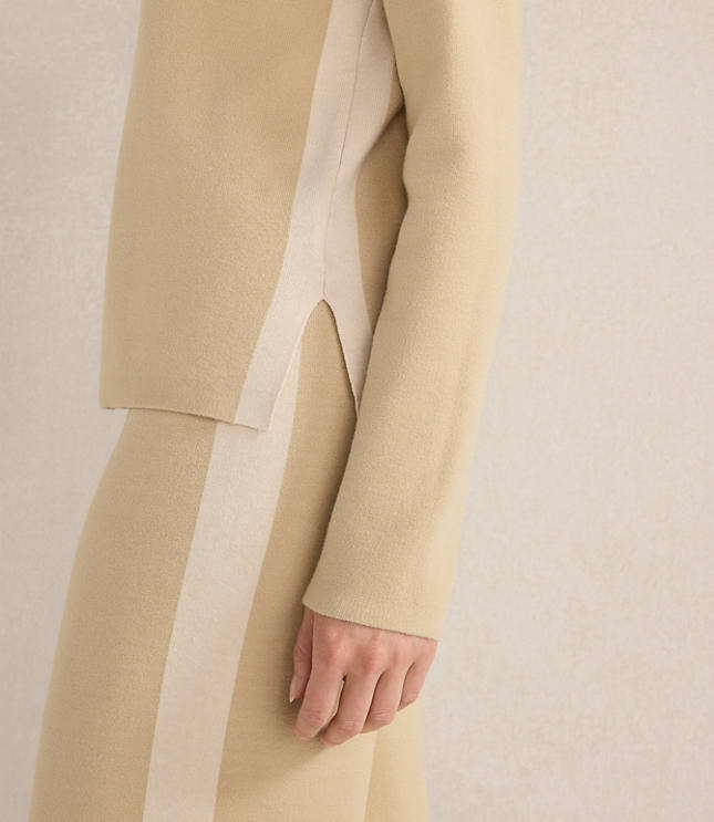 Haven Well Within Tuxedo Stripe Funnel Neck Pullover