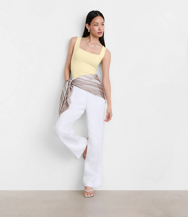 LOFT Versa 360 Knit Square Neck Tank Top