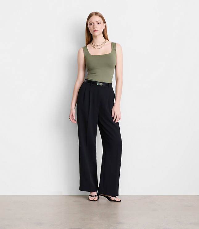 LOFT Versa 360 Knit Square Neck Tank Top