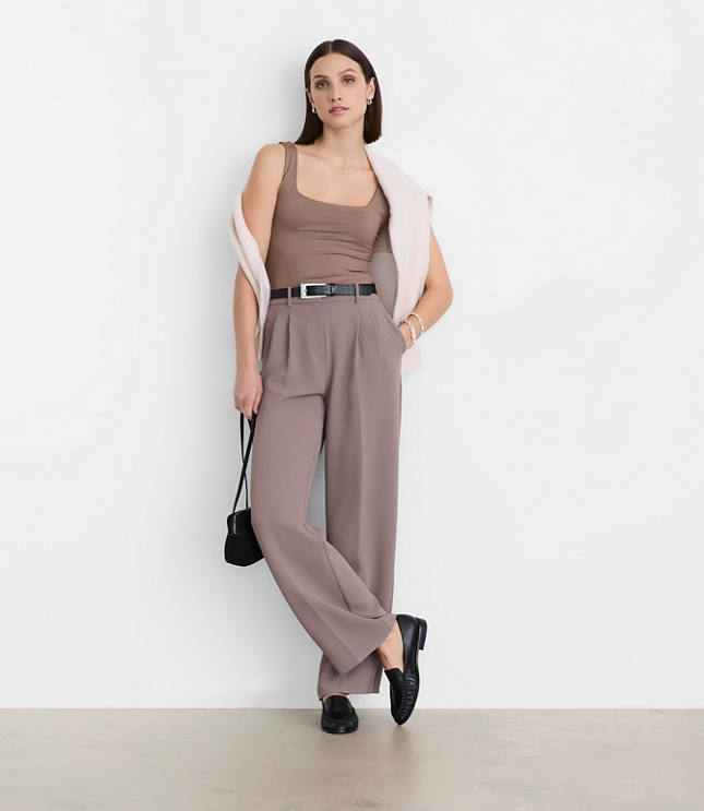 LOFT Versa 360 Knit Square Neck Tank Top