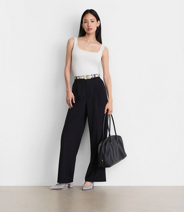 LOFT Versa 360 Knit Square Neck Tank Top