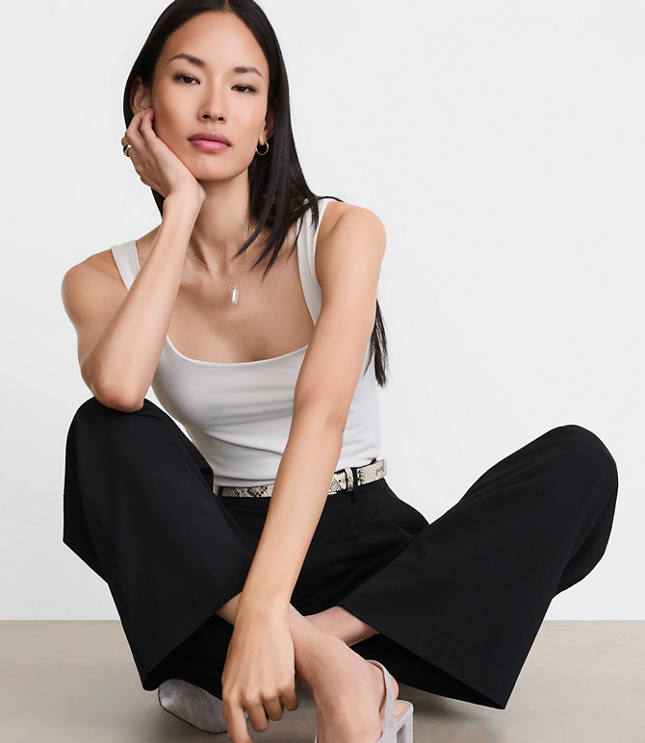 LOFT Versa 360 Knit Square Neck Tank Top