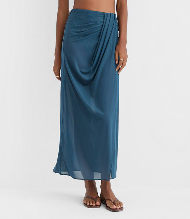 LOFT Beach Mesh Pareo Skirt