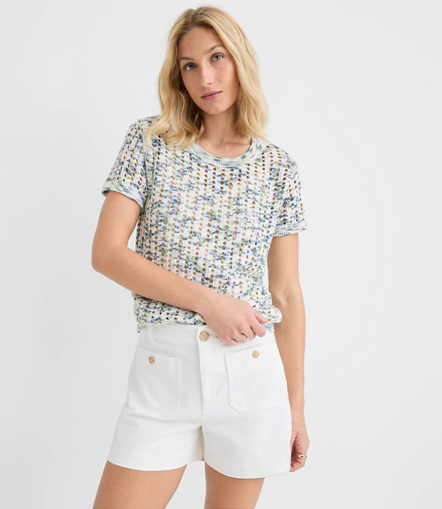 Spacedye Stitchy Wedge Sweater Tee carousel Product Image 2