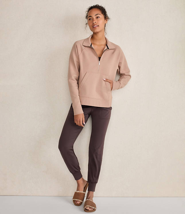 Haven Well Within Organic Cotton Blend Fleece Half Zip Pullover carousel Product Image 2