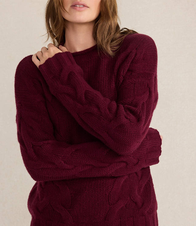 Haven Well Within Cashmere Cable Roll Neck Sweater carousel Product Image 2