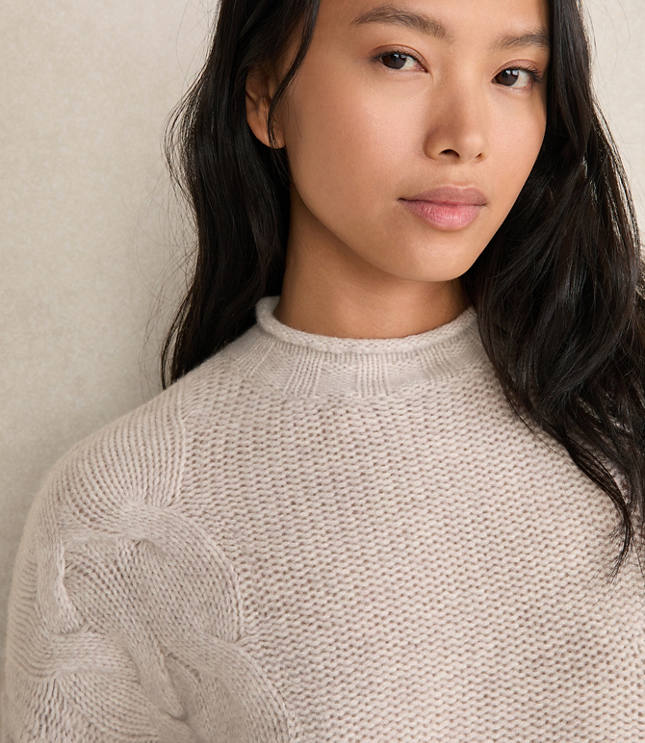 Haven Well Within Cashmere Cable Roll Neck Sweater