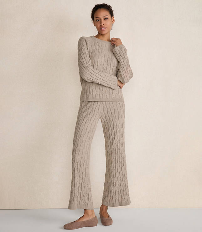 Haven Well Within Cotton Cashmere Cable Knit Sweater