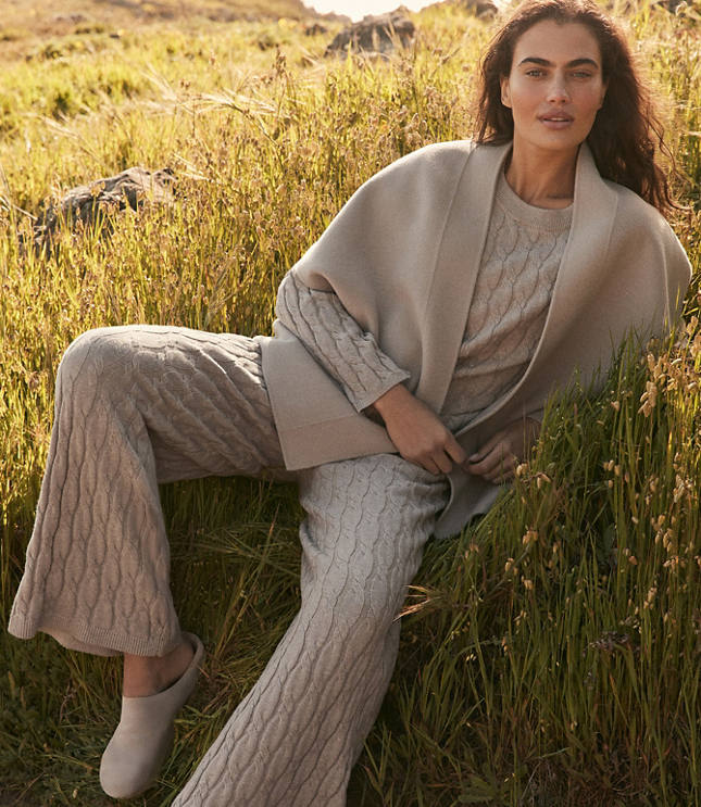 Haven Well Within Cotton Cashmere Cable Knit Sweater carousel Product Image 4