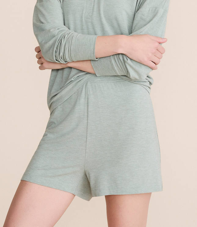Lou & Grey Heathered Softened Modal Pajama Shorts