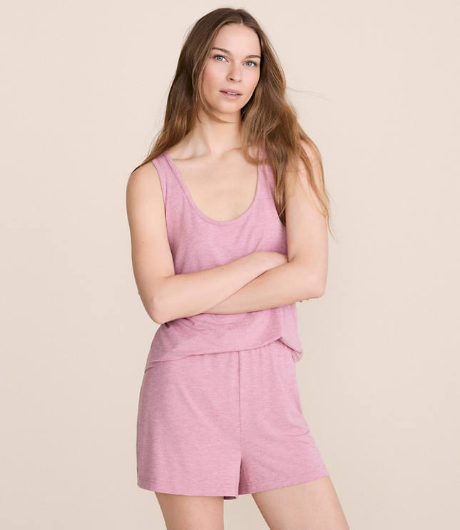 Lou & Grey Heathered Softened Modal Pajama Shorts