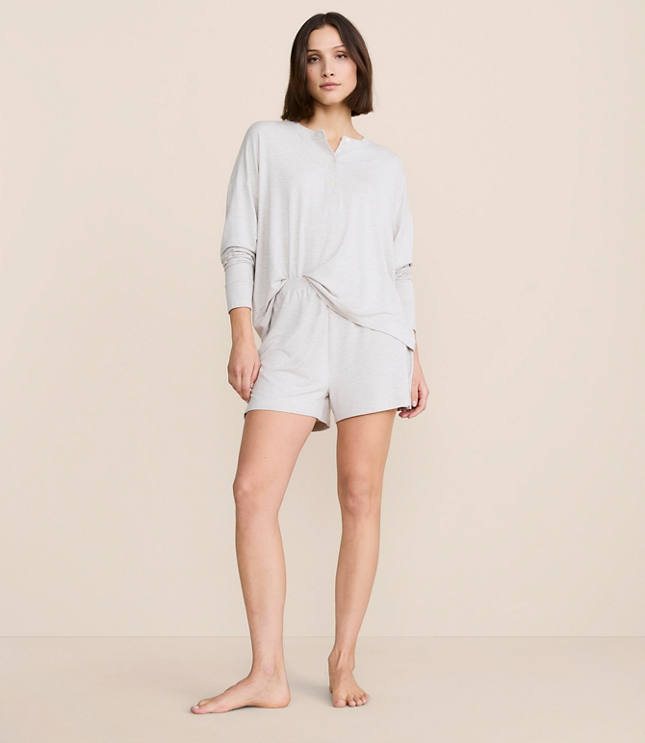 Lou & Grey Heathered Softened Modal Pajama Shorts