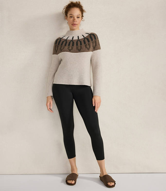 Haven Well Within Cashmere Fairisle Mock Neck Sweater