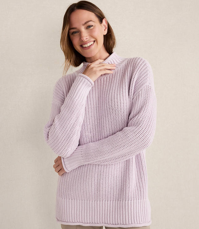 Haven Well Within Organic Cotton Roll Neck Sweater