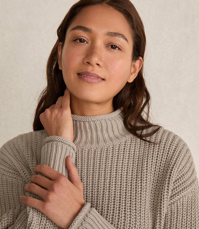 Haven Well Within Organic Cotton Roll Neck Sweater carousel Product Image 3