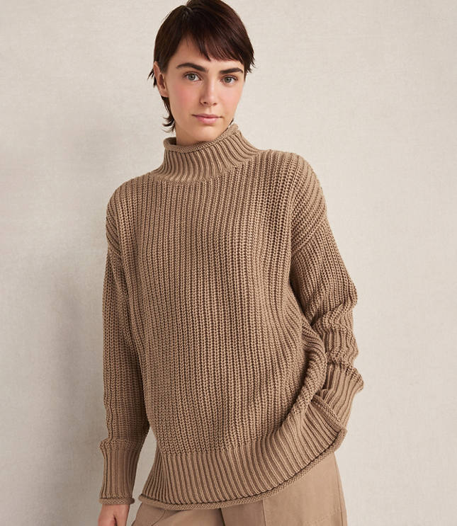 Haven Well Within Organic Cotton Roll Neck Sweater