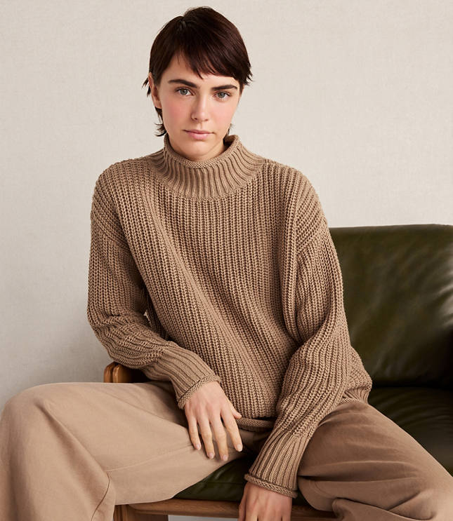 Haven Well Within Organic Cotton Roll Neck Sweater