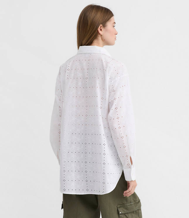 Eyelet Everyday Oversized Shirt
