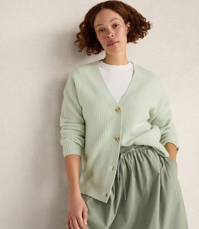 Haven Well Within Cashmere Shaker Stitch Cardigan