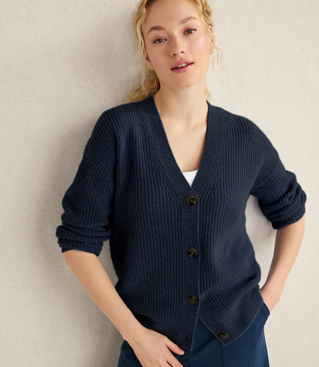 Haven Well Within Cashmere Shaker Stitch Cardigan