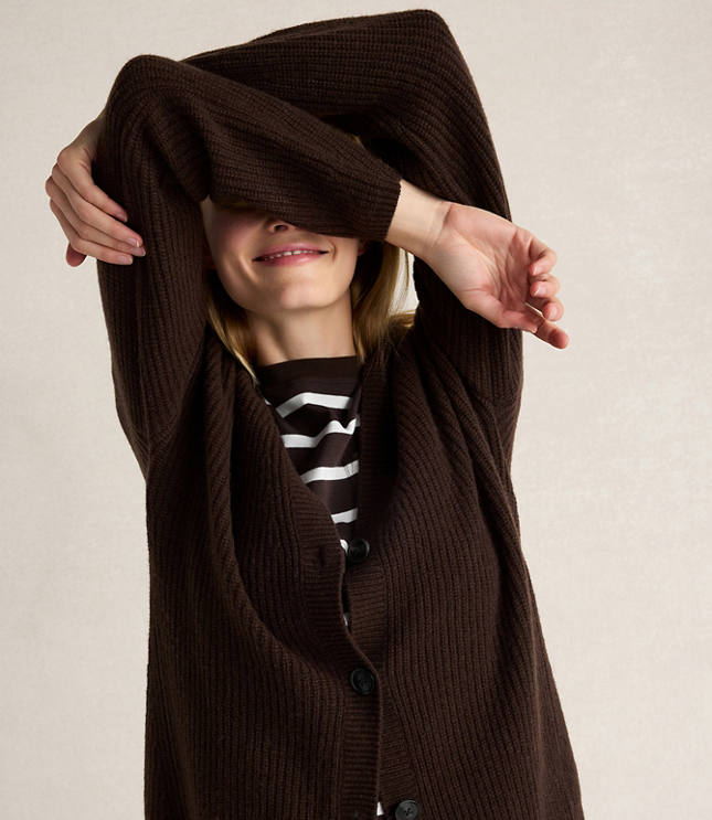Haven Well Within Cashmere Shaker Stitch Cardigan