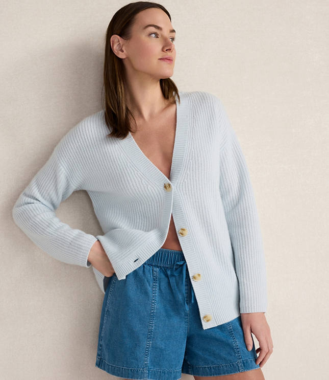 Haven Well Within Cashmere Shaker Stitch Cardigan