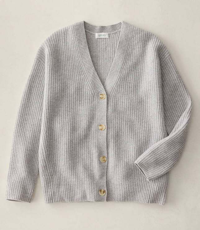 Haven Well Within Cashmere Shaker Stitch Cardigan