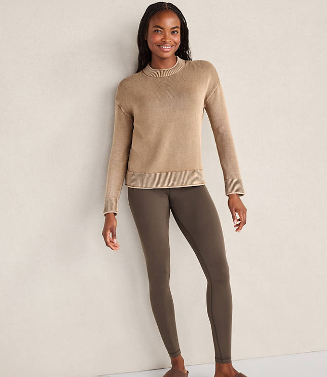 Haven Well Within Organic Cotton Stripe Roll Neck Sweater