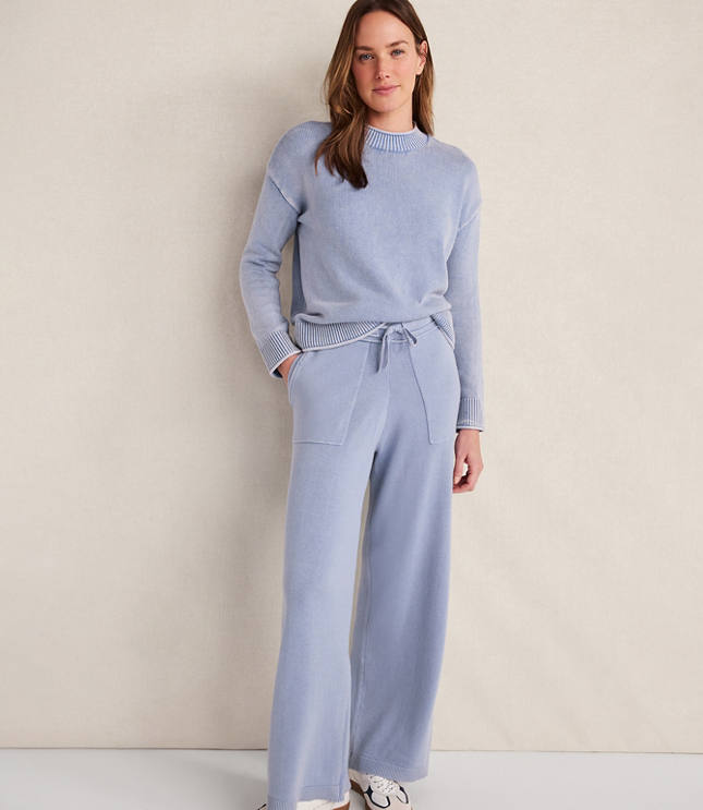 Haven Well Within Organic Cotton Stripe Roll Neck Sweater